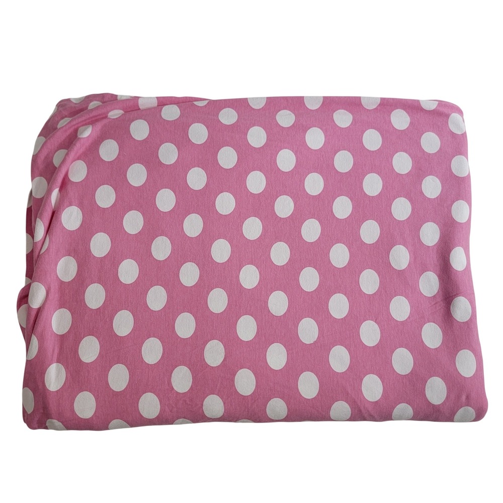 VTG The Company Store Pink Polka Dot Twin Duvet Cover Cotton Jersey Portugal